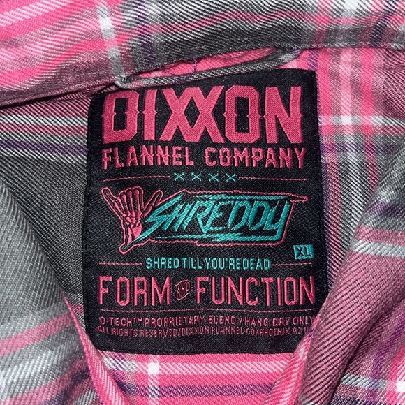 NWT Shreddy Dixxon flannel company size XL shred till you’re dead - Picture 5 of 5